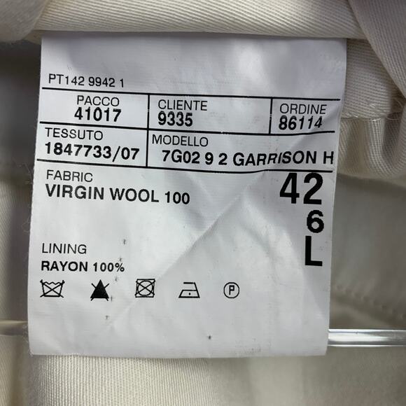 POLO by RALPH LAUREN Size 42 Long Brown Herringbone Virgin Wool Suit - Picture 14 of 15